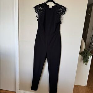 Lace sleeves jumpsuit size large